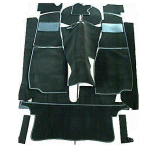 MGB Roadster Complete Hessian Backed Carpet Set 